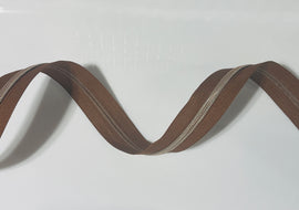 #5 Zipper Tape - 3 yard cut - Chocolate Brown