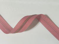 #5 Zipper Tape - 3 yard cut - Mauve Pink 79