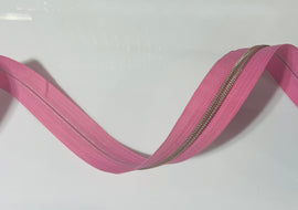 #5 Zipper Tape - 3 yard cut - Rose Petal