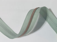 #5 Zipper Tape - 3 yard cut - Light Sage 659A