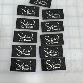 Custom Logo Laser Engraved Faux Leather Tags - 20 count