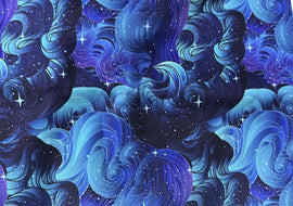 Stormy Skies PVC Backed Waterproof Canvas (flat fold yard)