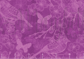PREORDER - Birds and Blossoms Pink