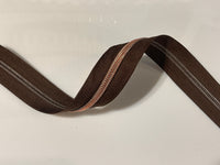 #5 Zipper Tape - 3 yard cut - Coffee Brown 646