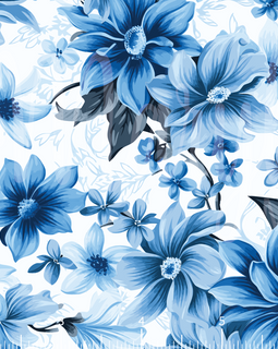 RETAIL - Chromatic Floral Bloom Cornflower Blue