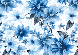 PREORDER - Chromatic Floral Bloom Cornflower Blue