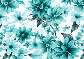 PREORDER - Chromatic Floral Bloom Teal