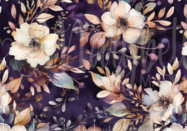 PREORDER - Dark Purple Watercolor Spring Floral
