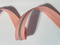 #5 Zipper Tape - 3 yard cut - Peachy Pink