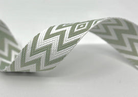 1.5" Jacquard Webbing - Sage (5 yard cut)