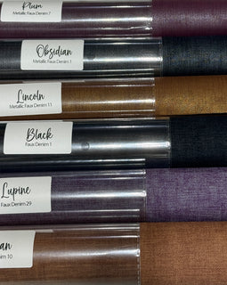 RETAIL Faux Denim Texture Vinyl - 18” Roll