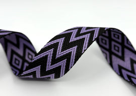 1.5" Jacquard Webbing - Lavender (5 yard cut)