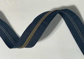 #5 Zipper Tape - 3 yard cut - Midnight Blue