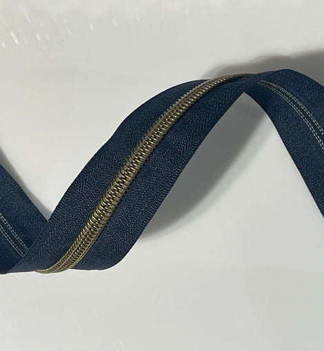 #5 Zipper Tape - 3 yard cut - Midnight Blue