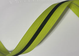 #5 Zipper Tape - 3 yard cut - Lime Green