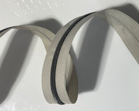 #5 Zipper Tape - 3 yard cut - Moondust 832