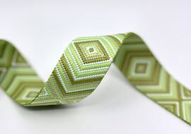 1.5" Geometric Webbing - Pear (5 yard cut)