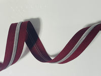 #5 Zipper Tape - 3 yard cut - Bordeaux 520