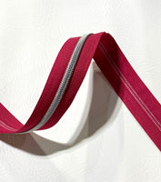 #5 Zipper Tape - 3 yard cut - Spiced Hibiscus (688)