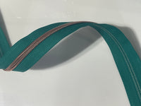 #5 Zipper Tape - 3 yard cut - Ocean Water 07