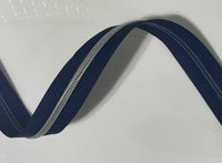 #5 Zipper Tape - 3 yard cut - Indigo