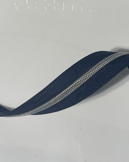 #5 Zipper Tape - 3 yard cut - Navy Blue 731