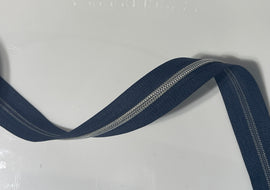 #5 Zipper Tape - 3 yard cut - Navy Blue