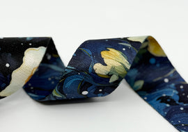 1.5" Custom Webbing - Starry Floral (5 yard cut)
