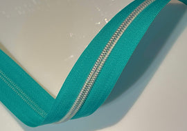 #5 Zipper Tape - 3 yard cut - Bright Blue