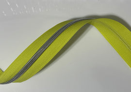 #5 Zipper Tape - 3 yard cut - Yellow