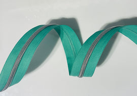 #5 Zipper Tape - 3 yard cut - Seafoam Green