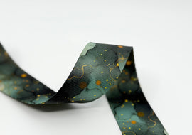 1.5" Custom Webbing - Dark Midnight Bayou (5 yard cut)