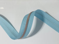 #5 Zipper Tape - 3 yard cut - Baby Blue 807