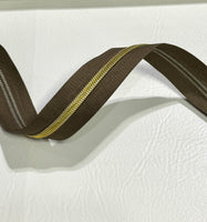 #5 Zipper Tape - 3 yard cut - Clove (684)