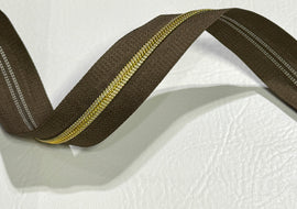 #5 Zipper Tape - 3 yard cut - Clove (684)
