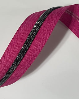 #5 Zipper Tape - 3 yard cut - Magenta 174