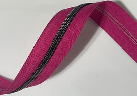 #5 Zipper Tape - 3 yard cut - Magenta