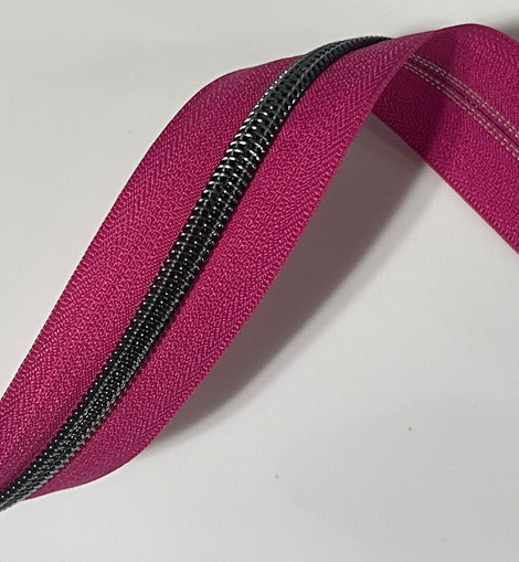 #5 Zipper Tape - 3 yard cut - Magenta