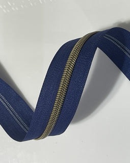 #5 Zipper Tape - 3 yard cut - Denim Blue 388?