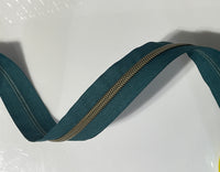 #5 Zipper Tape - 3 yard cut - Dark Teal 56 (39?)