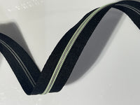 #5 Zipper Tape - 3 yard cut - Glow in the Dark