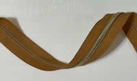 #5 Zipper Tape - 3 yard cut - Butterscotch 667