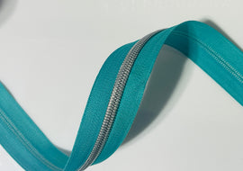 #5 Zipper Tape - 3 yard cut - Bright Blue