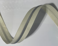 #5 Zipper Tape - 3 yard cut - Eggshell 502?