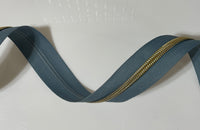 #5 Zipper Tape - 3 yard cut - Stone Blue 71