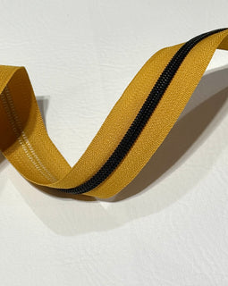 #5 Zipper Tape - 3 yard cut - Honey Mustard (87)