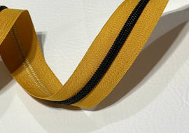 #5 Zipper Tape - 3 yard cut - Honey Mustard (87)