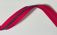 #5 Zipper Tape - 3 yard cut - Fuchsia 145
