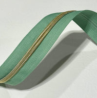 #5 Zipper Tape - 3 yard cut - Eucalyptus (75)