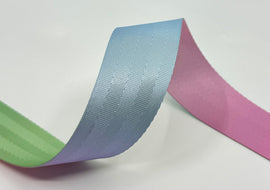 1.5" Printed Webbing - Light Pastel Ombre (5 yard cut)